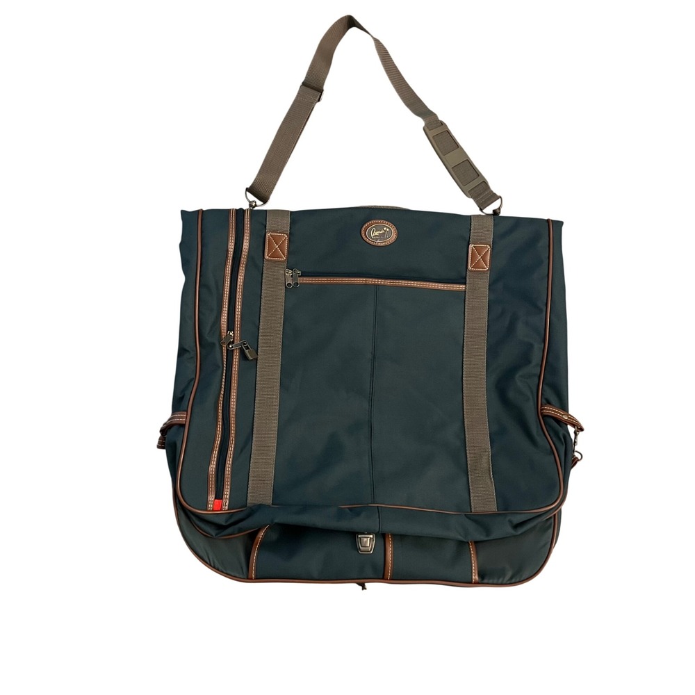Ricardo Beverly Hills Garment Bag Forest Green bi- Fold Travel Suit Carrier
